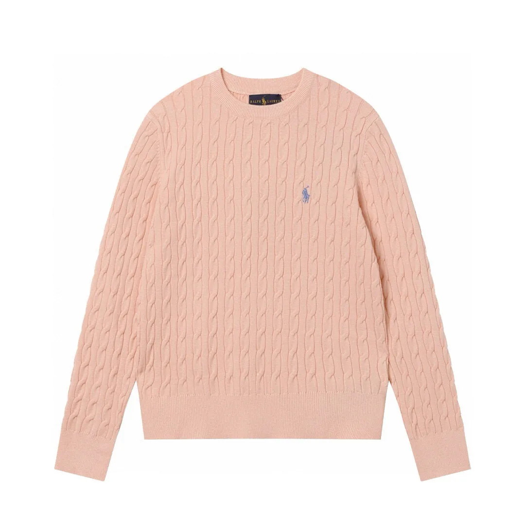 P186 Style No.: 601 -Ralph Lauren RL classic war horse logo embroidered pullover long-sleeved sweater on the chest -The item is made of custom-dyed and custom-spun yarn, purchased from the original version. A full set of customized accessories. Details determine success or failure. Heavy new autumn and winter product. High weight. Soft and delicate. The upper body effect is very nice. Loose fit. Women's model. -Color: white, gray, navy blue, red, khaki, blue, pink. -Sizes: S / M/ Ｌ S size 80-100 jins, M size 100-120 jins, Large size 120-135 jins